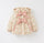 Abrigo con capucha floral para niñas de invierno, forro polar grueso, chaqueta cálida para niños